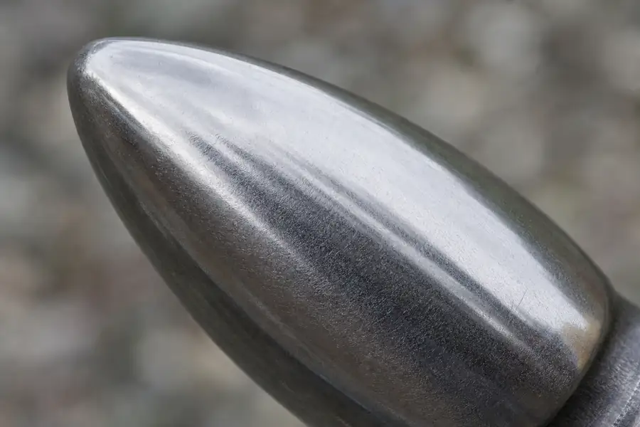 Macro of a polished tungsten surface